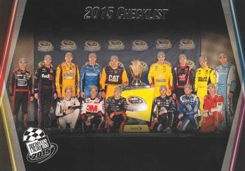 2015 Press Pass Cup Chase - Retail #100 2015 Checklist Front