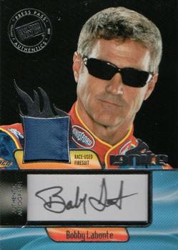 2012 Press Pass Ignite - Materials Autographs Silver #II-BL Bobby Labonte Front