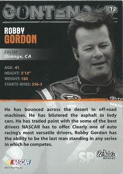 2010 Wheels Main Event #12 Robby Gordon  Back