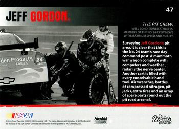 2010 Wheels Main Event #47 Jeff Gordon  Back