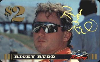 1995 Assets - $2 Phone Cards Gold Signature #NNO Ricky Rudd Front