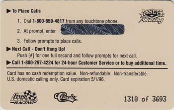 1995 Assets - $5 Phone Cards #NNO Jeff Gordon Back