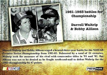 2010 Press Pass Legends #60 Darrell Waltrip / Bobby Allison  Back