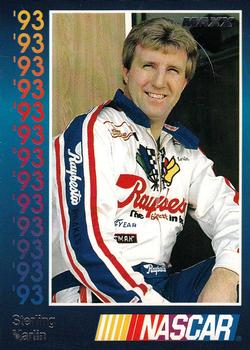 1993 Maxx Premier Series #8 Sterling Marlin Front