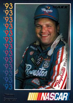 1993 Maxx Premier Series #12 Jimmy Spencer Front