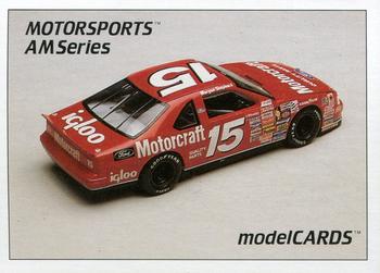 1992 Motorsports Modelcards AM Series #2 Morgan Shepherd's Car Front