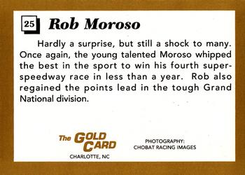 1991 The Gold Card Rob Moroso #25 Rob Moroso Back