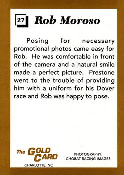 1991 The Gold Card Rob Moroso #27 Rob Moroso Back