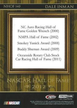 2012 Press Pass Ignite - NASCAR Hall of Fame Blue #NHOF 140 Dale Inman Back