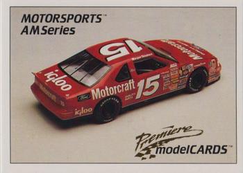 1992 Motorsports Modelcards AM Series - Premiere #2 Morgan Shepherd's Car Front