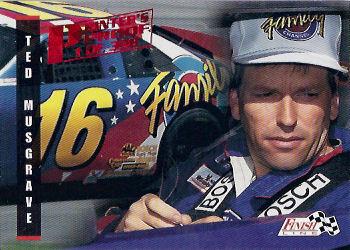 1995 Finish Line - Printer's Proof #72 Ted Musgrave Front