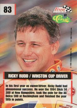 1995 Finish Line - Printer's Proof #83 Ricky Rudd Back