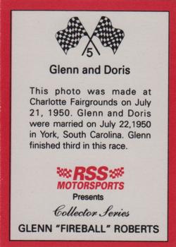 1991 RSS Motorsports Fireball Roberts #5 Fireball Roberts/Doris Roberts Back