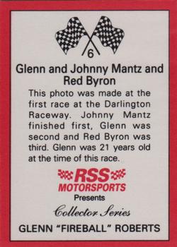 1991 RSS Motorsports Fireball Roberts #6 Fireball Roberts/Johnny Mantz/Red Byron Back