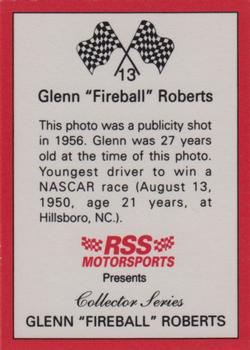 1991 RSS Motorsports Fireball Roberts #13 Fireball Roberts Back