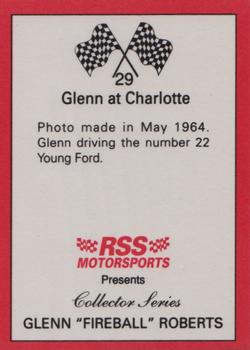 1991 RSS Motorsports Fireball Roberts #29 Fireball Roberts Back