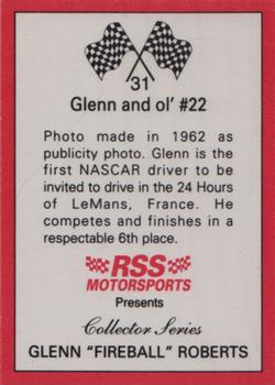 1991 RSS Motorsports Fireball Roberts #31 Fireball Roberts Back