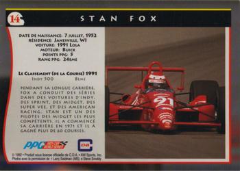 1992 All World Indy - (French) #14 Stan Fox Back