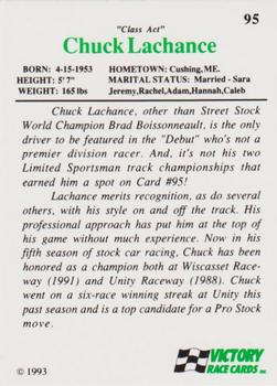 1993 Victory #95 Chuck Lachance Back