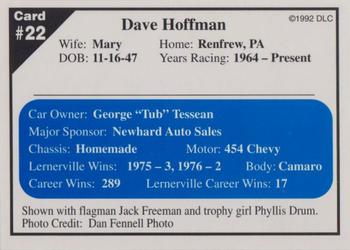 1992 Donny's Lernerville Speedway Part 1 - Silver Edition #22 Dave Hoffman Back