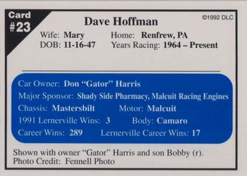 1992 Donny's Lernerville Speedway Part 1 - Silver Edition #23 Dave Hoffman Back