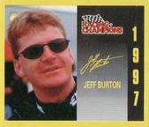1997 Racing Champions Mini Stock Car #09153-03962 Jeff Burton Front