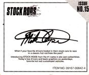 1998 Racing Champions Mini Stock Rods #15 Mike Cope Back