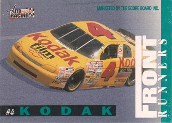 1996 Score Board Autographed - Front Runners #NNO Runt Pittman/Sterling Marlin's Car Back