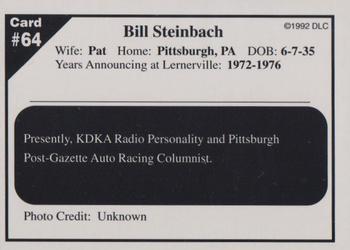 1992 Donny's Lernerville Speedway Part 2 - Silver Edition #64 Bill Steinbach Back