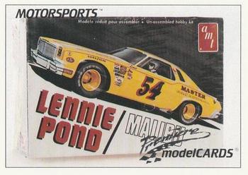 1991 Motorsports Modelcards - Premiere #16 Lennie Pond Front