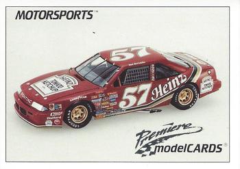 1991 Motorsports Modelcards - Premiere #53 Hut Stricklin Front