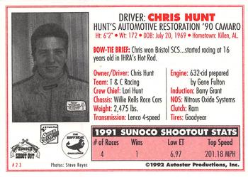 1992 Parts Plus Super Chevy Show #23 Chris Hunt Back