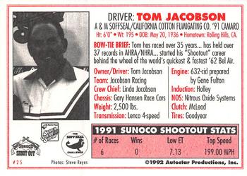 1992 Parts Plus Super Chevy Show #25 Tom Jacobson Back