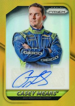 2016 Panini Prizm - Driver Signatures Gold Prizm #CM Casey Mears Front