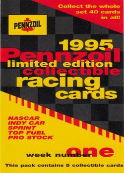 1995 Hi-Tech Pennzoil - Covers #1 Week Number One Front