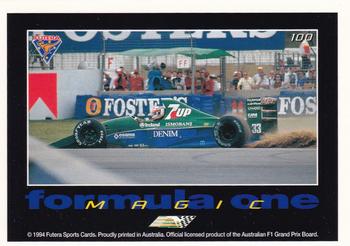 1994 Futera Adelaide F1 Grand Prix #100 Formula One Magic Back