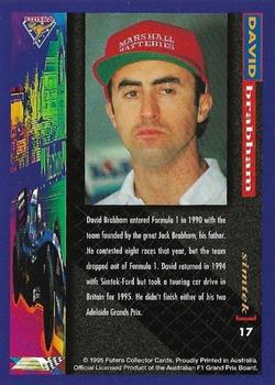 1995 Futera Australian Formula One Grand Prix #17 David Brabham Back
