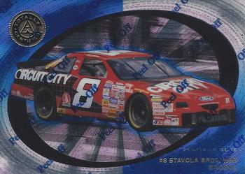 1997 Pinnacle Totally Certified - Platinum Blue Promo #67 Hut Stricklin's Car Front