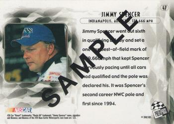2002 Press Pass Eclipse - Beckett Samples #47 Jimmy Spencer Back