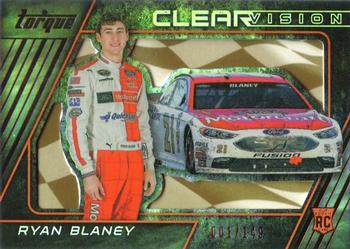 2016 Panini Torque - Clear Vision Gold #18 Ryan Blaney Front