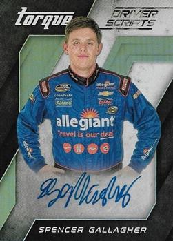 2016 Panini Torque - Driver Scripts #DS-SG Spencer Gallagher Front