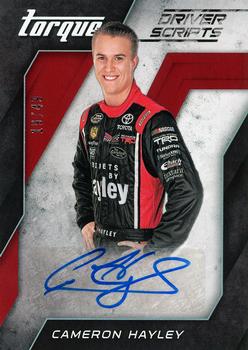 2016 Panini Torque - Driver Scripts Red #DS-CH Cameron Hayley Front