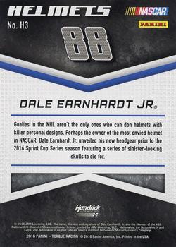 2016 Panini Torque - Helmets #H3 Dale Earnhardt Jr. Back