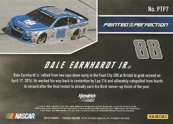 2016 Panini Torque - Painted to Perfection #PTP7 Dale Earnhardt Jr. Back