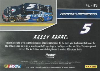 2016 Panini Torque - Painted to Perfection #PTP8 Kasey Kahne Back