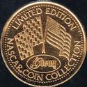 1997 Got-Um Coins - Gold Plated #NNO Ward Burton Back