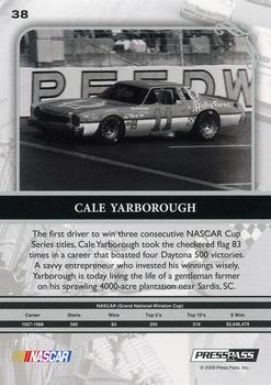 2009 Press Pass Legends - eBay Previews #38 Cale Yarborough Back