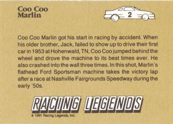 1991 Racing Legends Coo Coo Marlin #2 Coo Coo Marlin Back