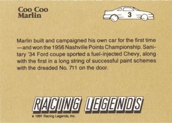 1991 Racing Legends Coo Coo Marlin #3 Coo Coo Marlin Back