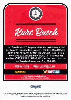 2017 Donruss #48 Kurt Busch Back